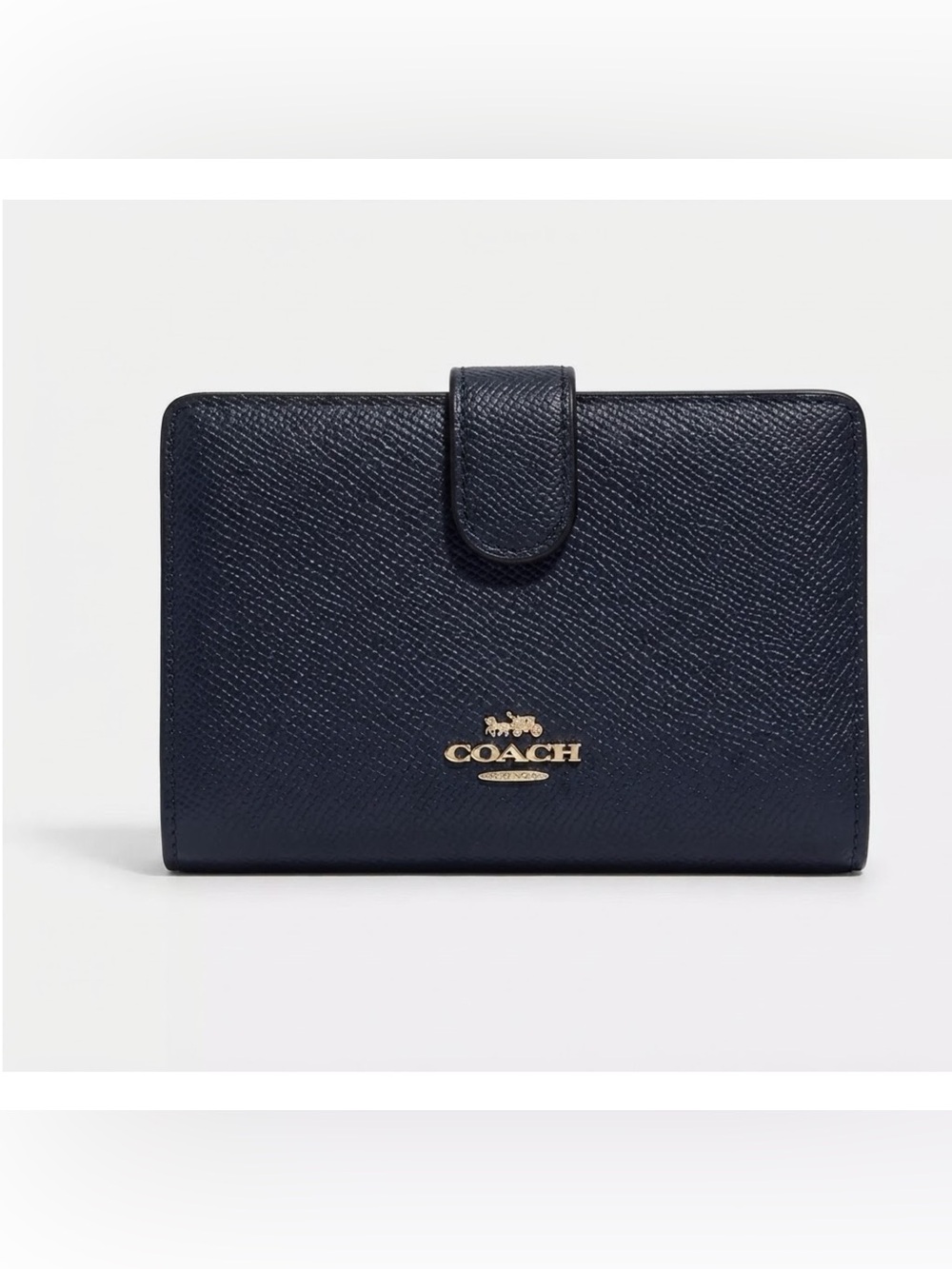 Coach Navy Leather Wallet